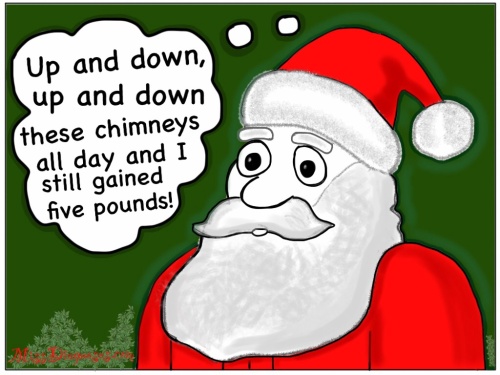 Santa complains about inability to lose weight