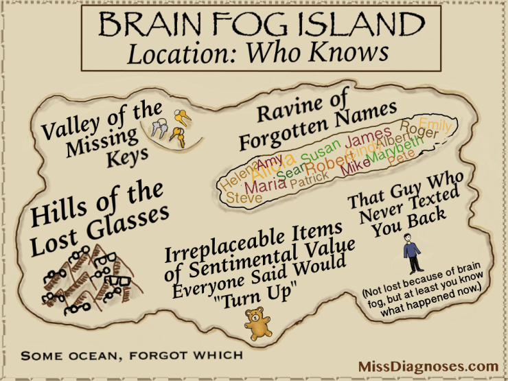 Brain Fog Island, where all your stuff goes