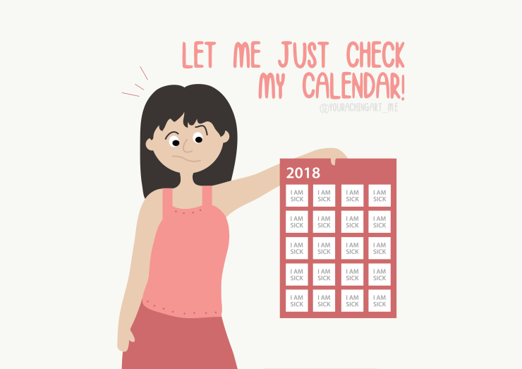 Alex Baker sickness calendar