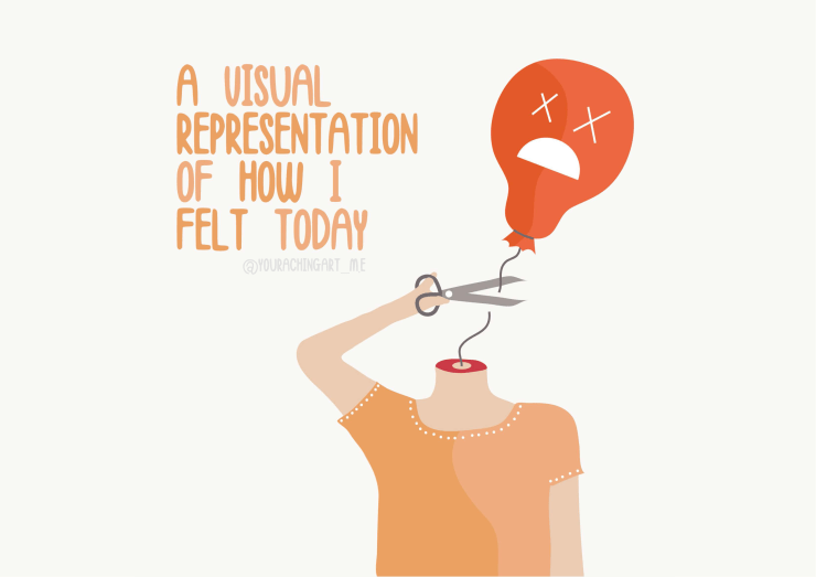 Alex Baker a visual representation of how I felt today